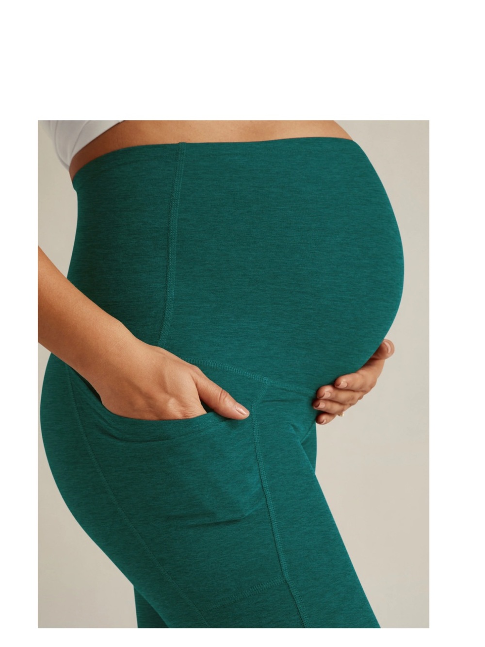 Spacedye Love the Bump Maternity Pocket Midi Legging